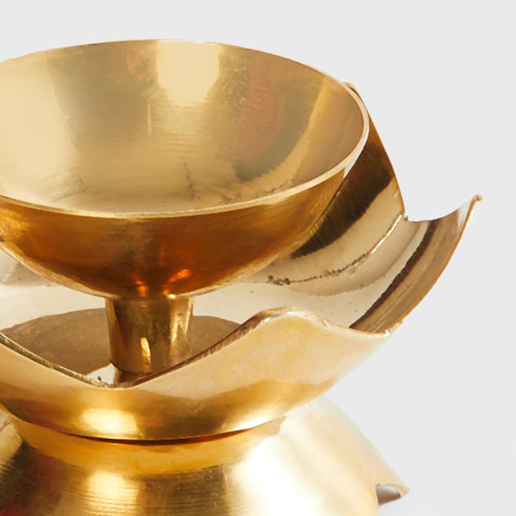 Corsica Kamal Brass Lotus Diya