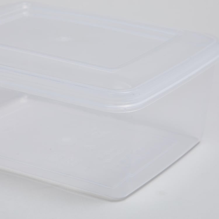 Omnia Transparent Polypropylene Storage Box - Set of 5