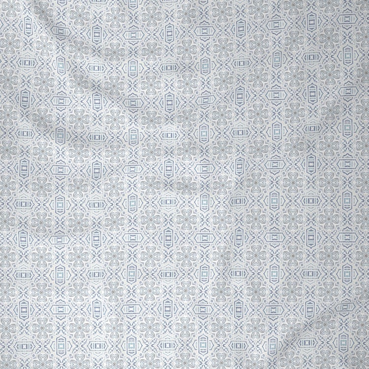 MASPAR Exotic Bouquet Printed Cotton Super King Bedsheet Set - 275x275cm - 3Pcs