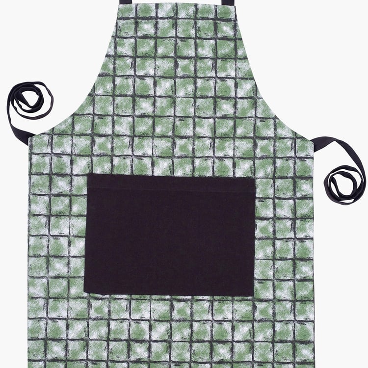 MASPAR Shadow Checked Cotton Apron