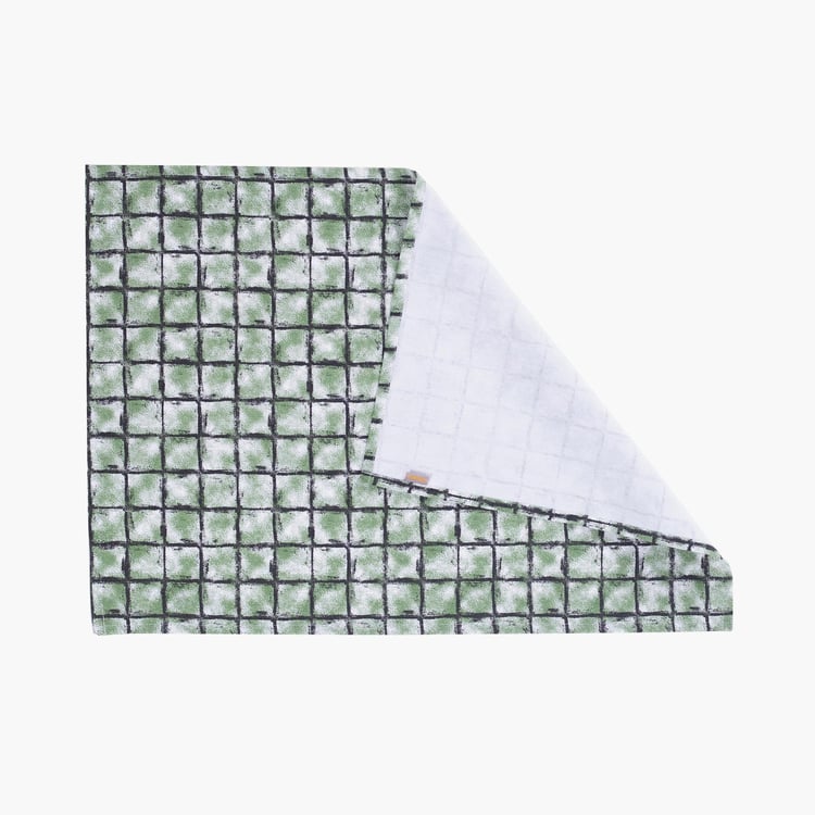 MASPAR Shadow Set of 3 Cotton Kitchen Towels - Green