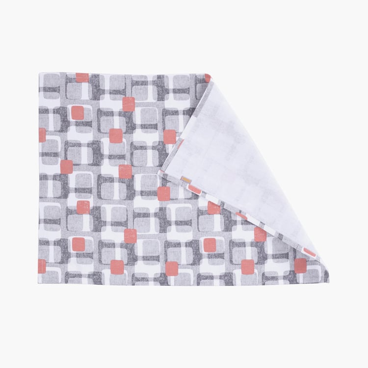MASPAR Scandi Block Set of 3 Cotton Kitchen Towels - Grey