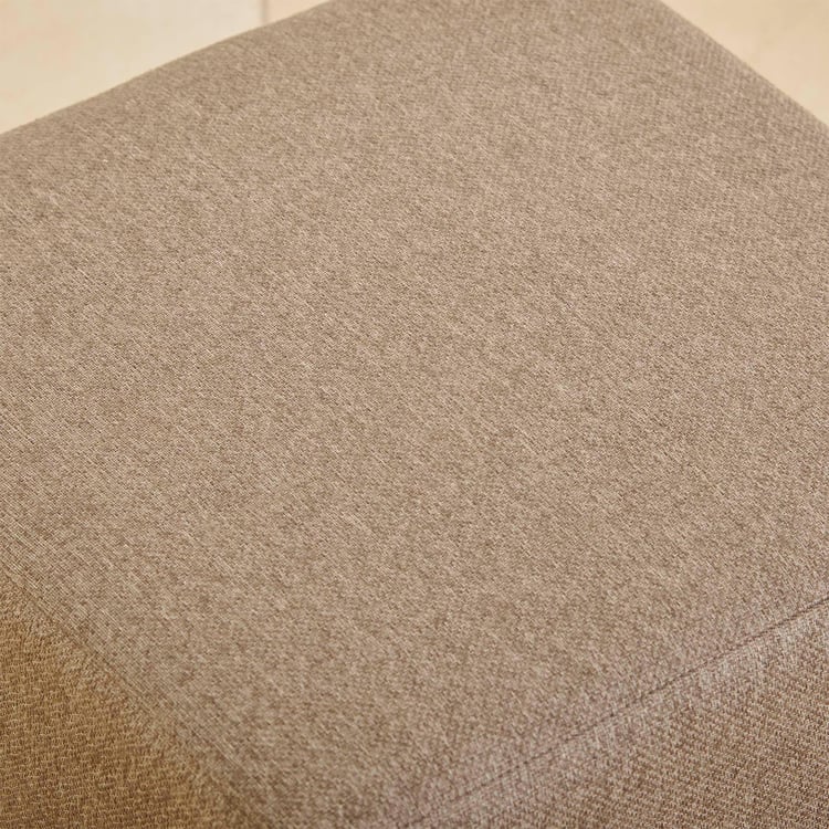 Archie Fabric Pouffe - Brown
