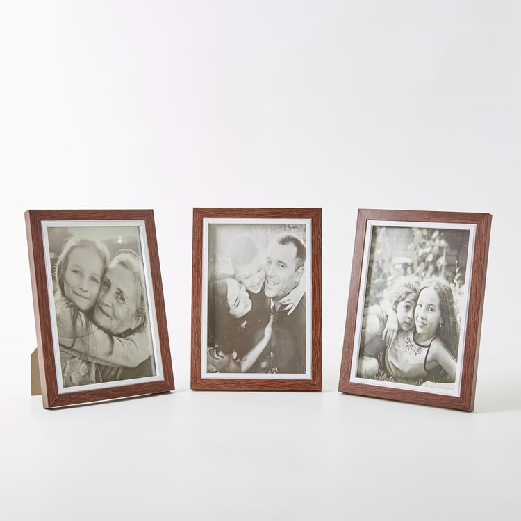 Sepia Garnet Set of 3 Photo Frames 