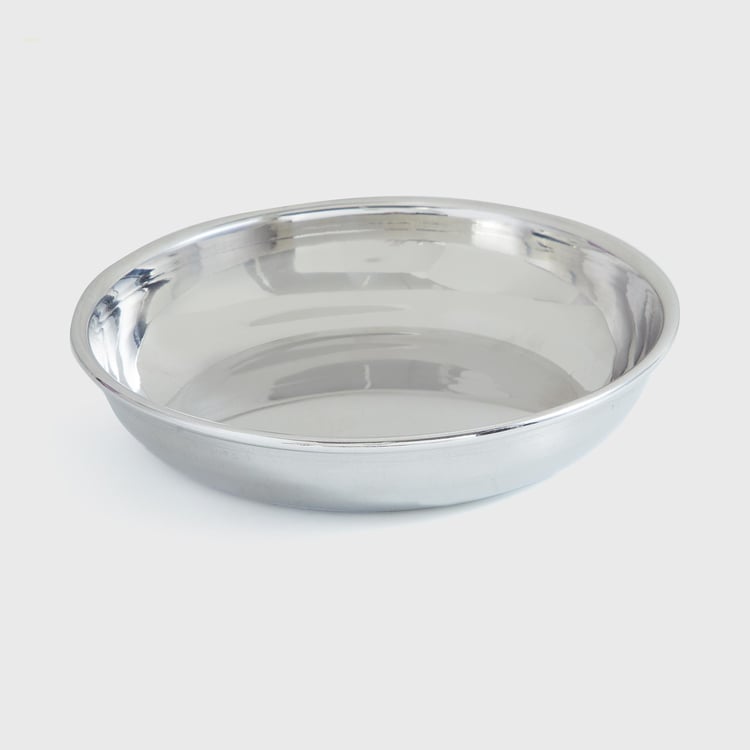 Blaze Stainless Steel Halwa Plate - 11.4cm