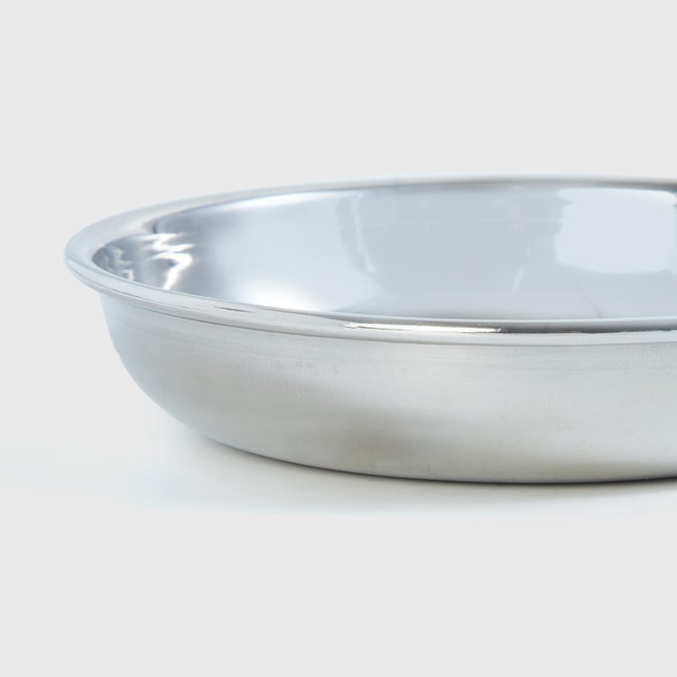 Blaze Stainless Steel Halwa Plate - 11.4cm