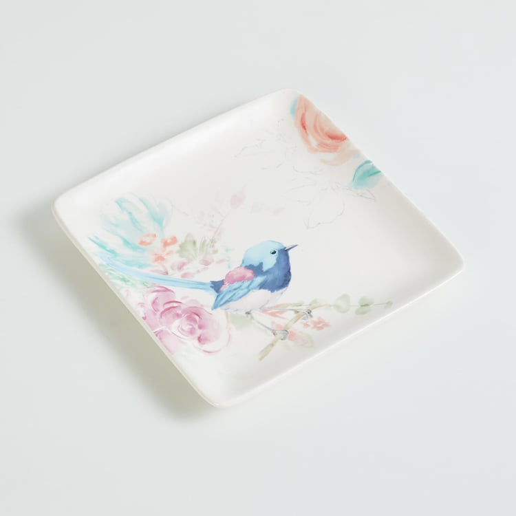 Moksha Liberty Printed Stoneware Appetizer Plate - 15cm