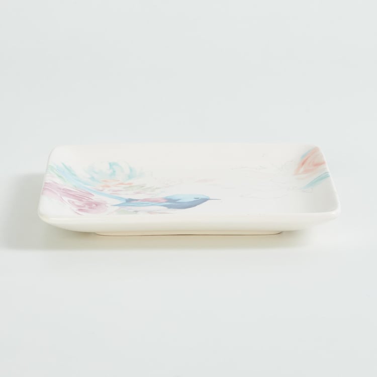 Moksha Liberty Printed Stoneware Appetizer Plate - 15cm