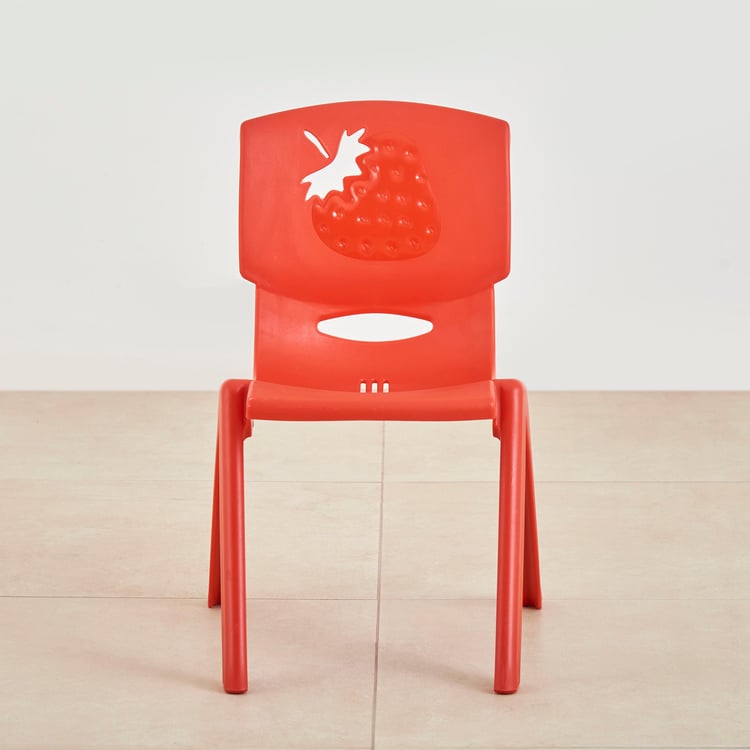 Zack Polypropylene Kids Chair - Red