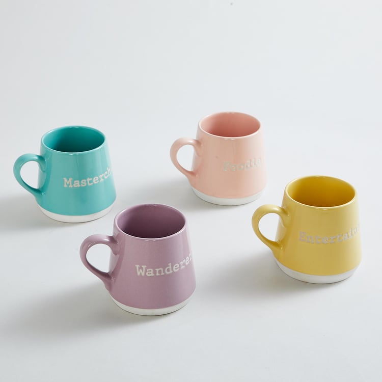 Vibgyor Prisma Stoneware Mug - Set of 4