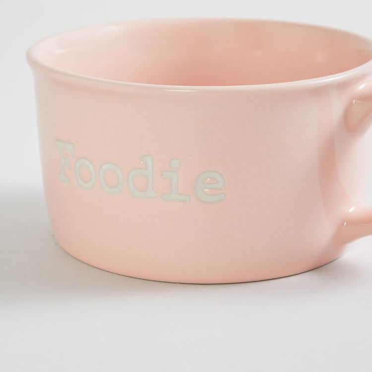 Vibgyor Prisma Stoneware Big Bowl with Handle - Set of 4