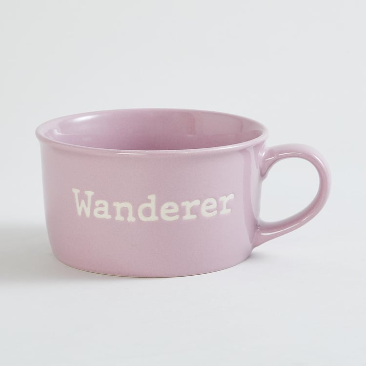 Vibgyor Prisma Stoneware Big Bowl with Handle - Set of 4