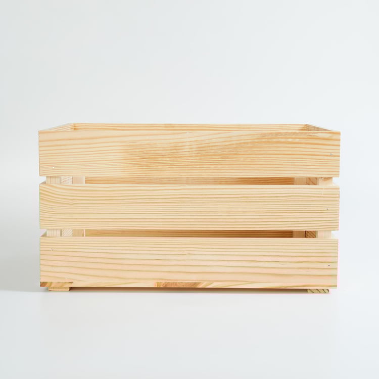 Regan Wood Storage Basket