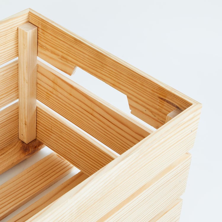 Regan Wood Storage Basket