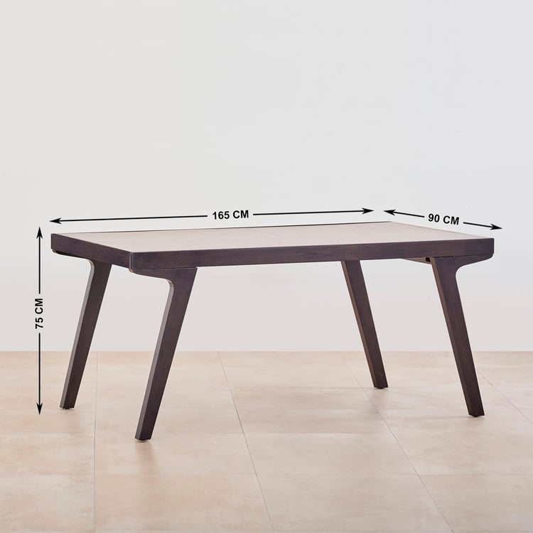 Kiro 6-Seater Dining Set with Chairs - Black