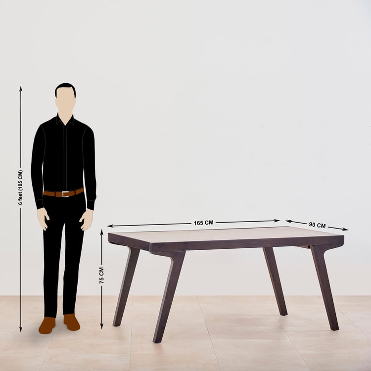 Kiro 6-Seater Dining Set with Chairs - Black