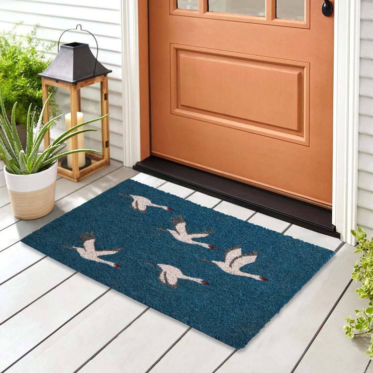 Corsica Birds Coir Printed Doormat - 40x60cm