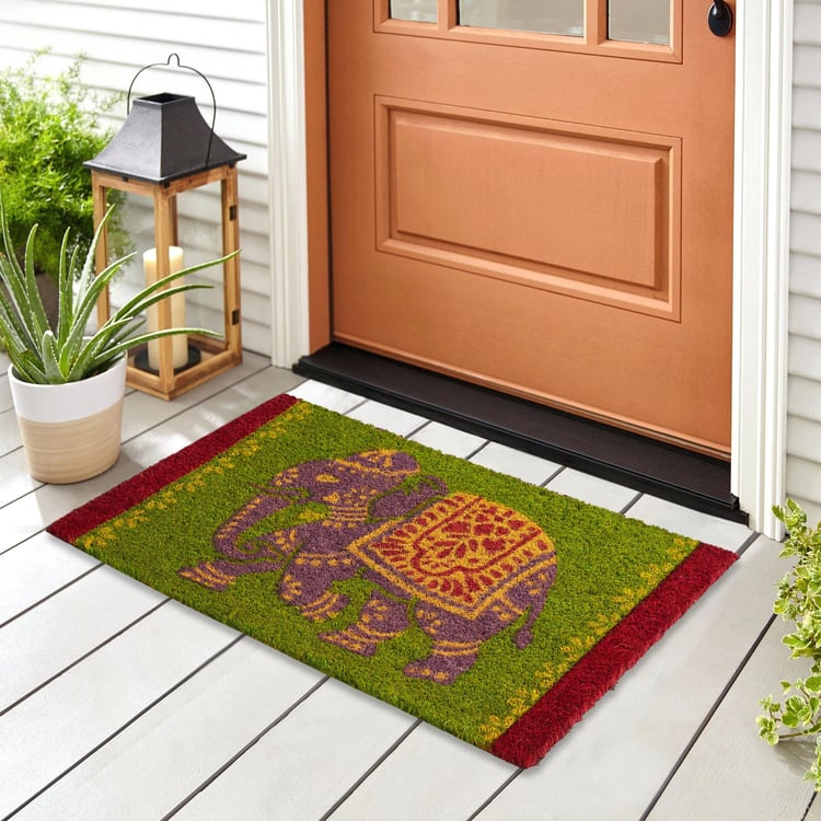 Corsica Elephant Coir Printed Doormat - 40x60cm