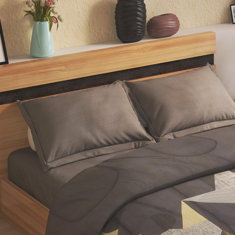 Everyday Essentials 4Pcs Printed Double Bed-In-A-Bag Set