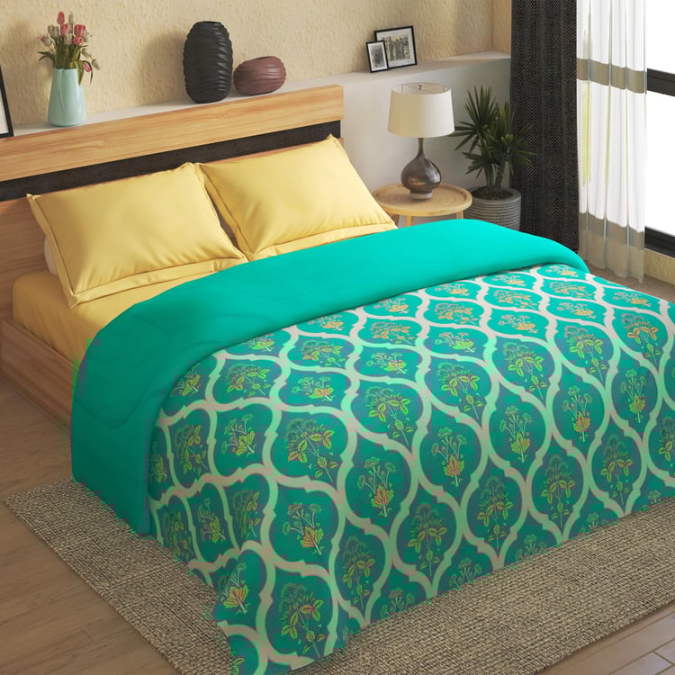 Everyday Essentials 4Pcs Printed Double Bed-In-A-Bag Set