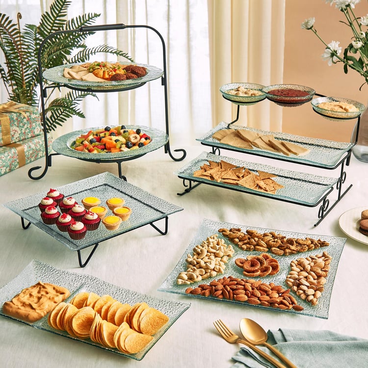 Abaco Maina Sectional Glass Serving Platter