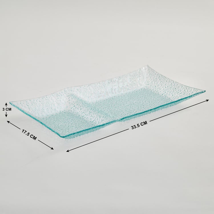 Abaco Maina Sectional Glass Serving Platter