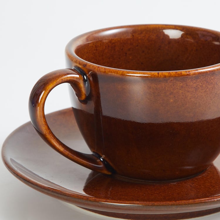 Mirage Stoneware Cup and Saucer - 200ml