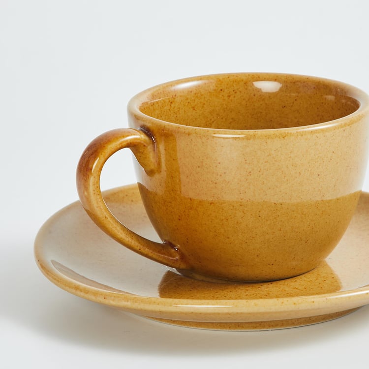 Mirage Stoneware Cup and Saucer - 200ml