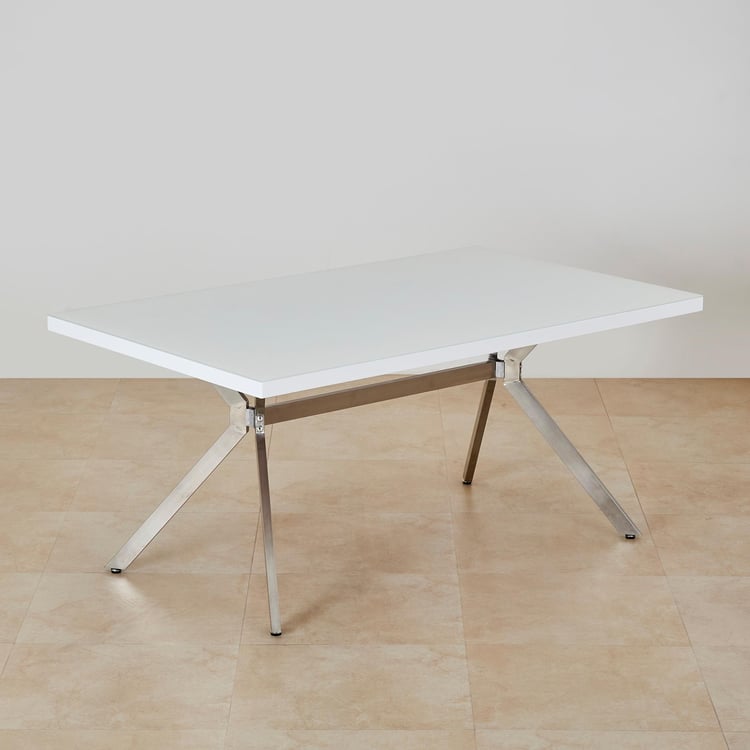 Mandalay 6-Seater Dining Table - White