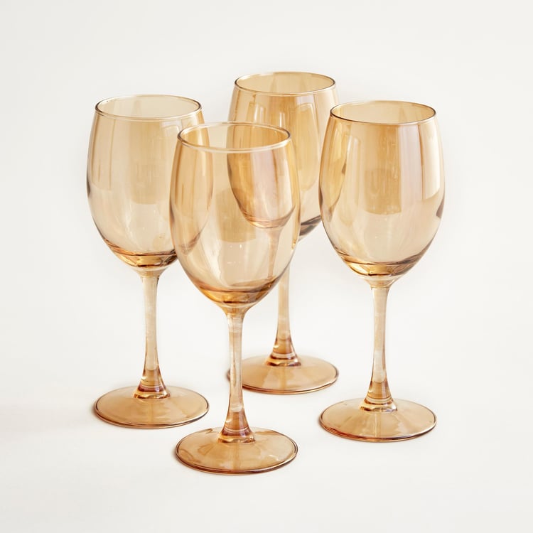 Showstopper Seong Amber Wine Glass - 330ml - Set of 4