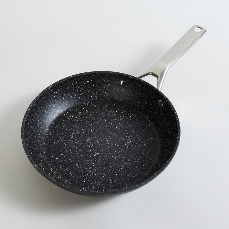 Marshmallow Aluminum Frying Pan with Steel Handle - 24cm