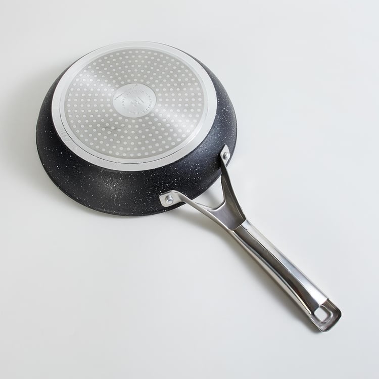 Marshmallow Aluminum Frying Pan with Steel Handle - 24cm