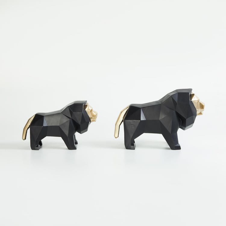 Magnus Set of 2 Ceramic Lion Figurines