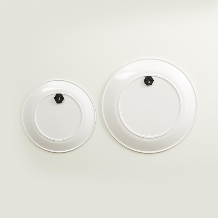 Artesia Multicolour Printed Melamine Wall Plate - Set of 2