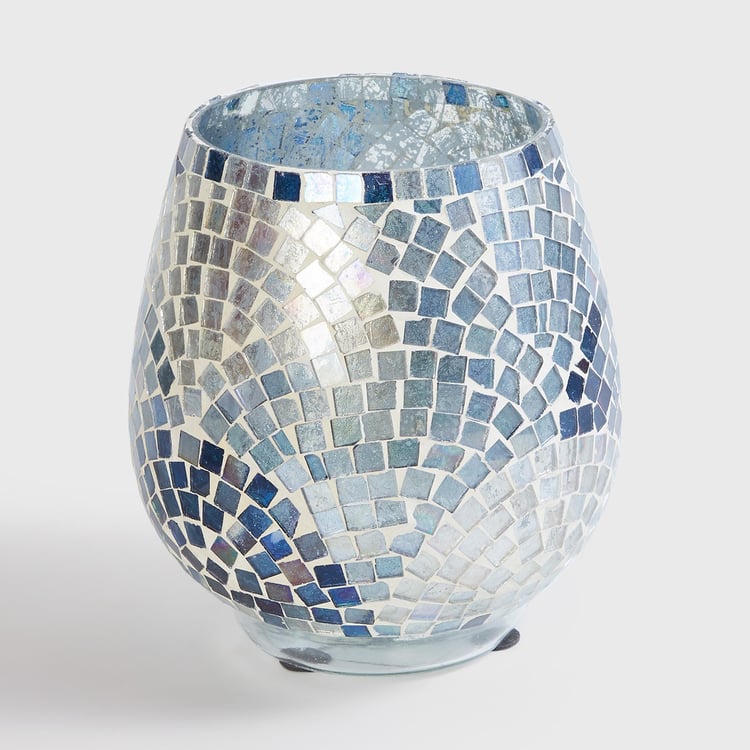 Mable Glass Art Deco Mosaic Vase