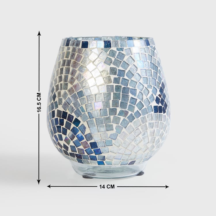 Mable Glass Art Deco Mosaic Vase