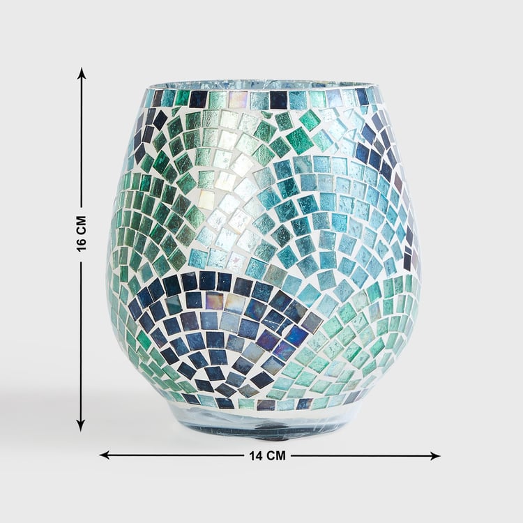 Fiesta Mable Glass Mosaic Vase