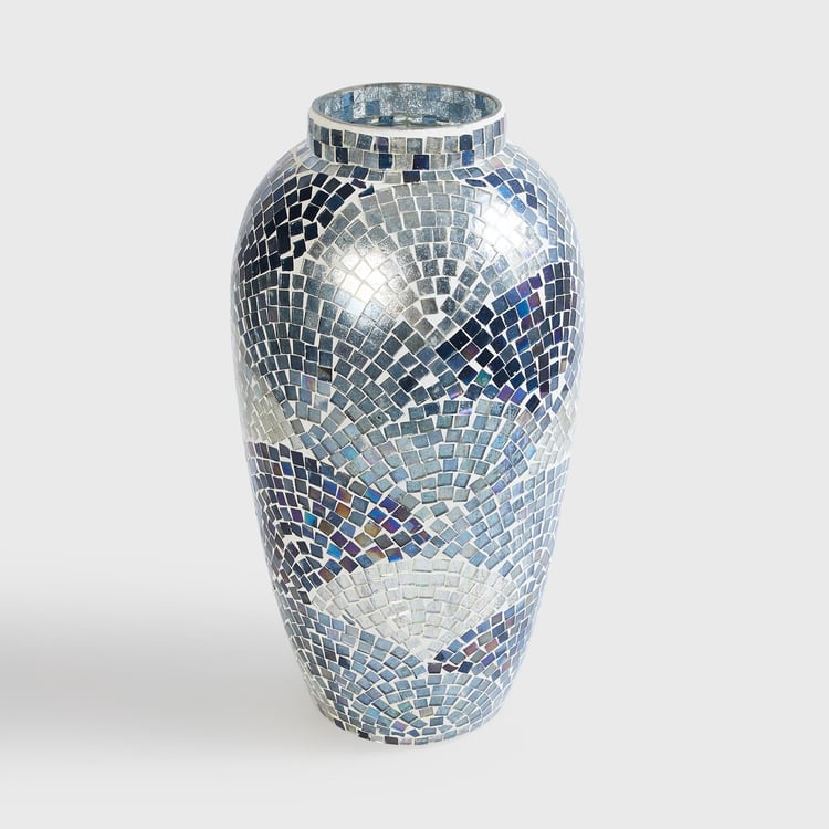 Mabel Glass Mosaic Tall Vase