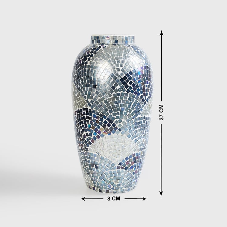 Mabel Glass Mosaic Tall Vase