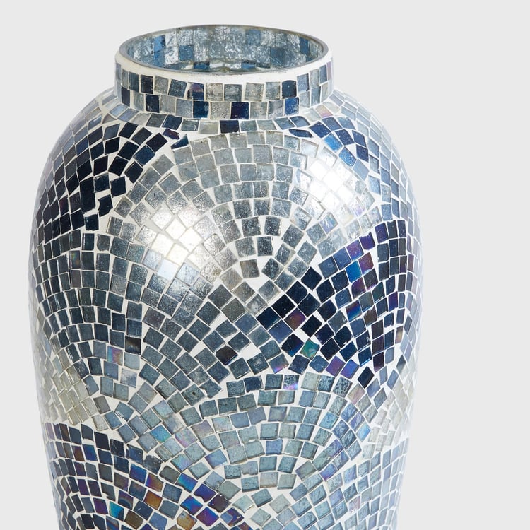 Mabel Glass Mosaic Tall Vase