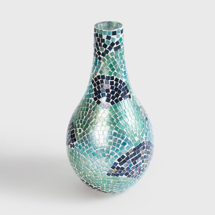 Buy Fiesta Mable Glass Mosaic Narrow Vase from Home Centre at just INR ...