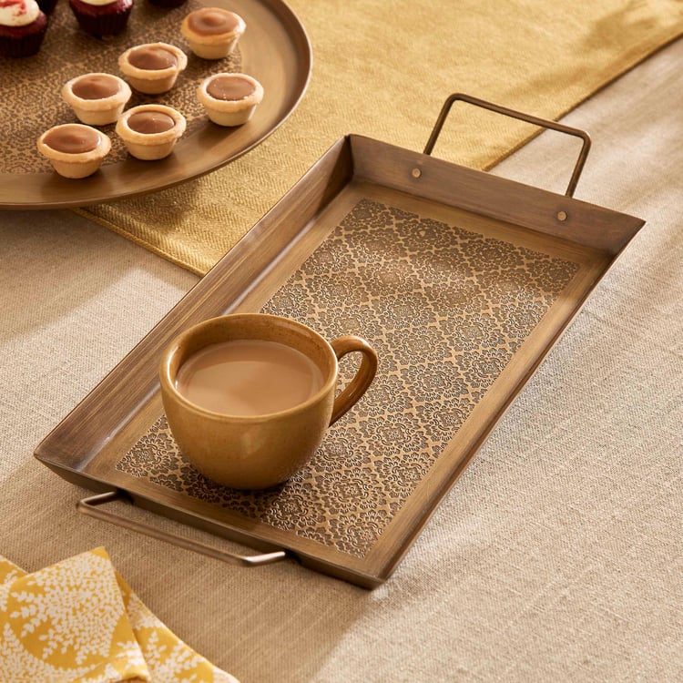 Mirage Aluminium Rectangular Serving Tray - 20x43cm