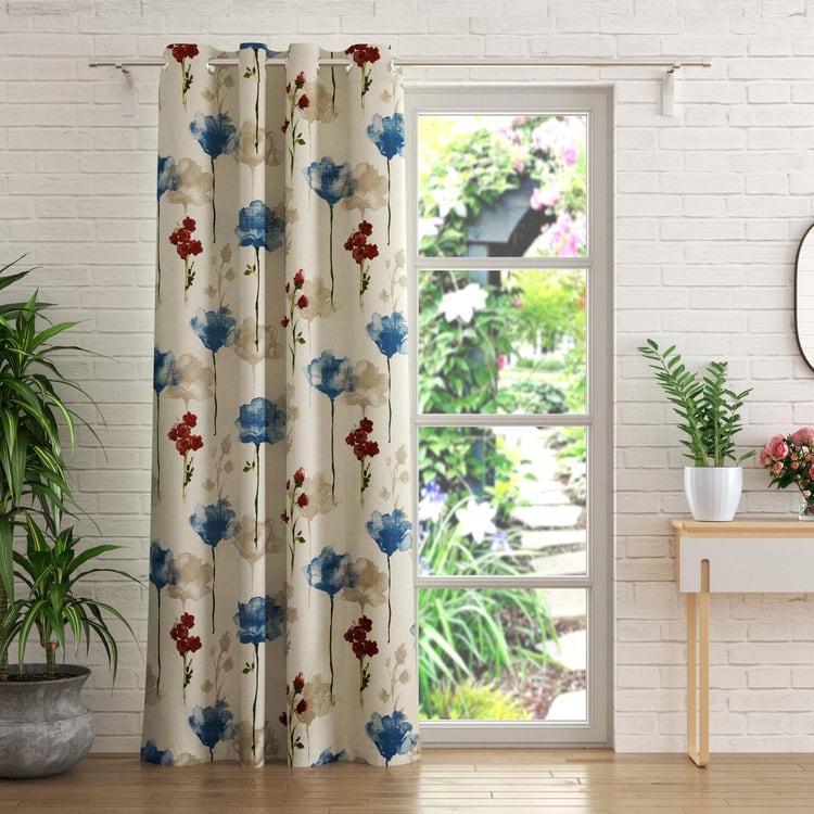 Mellow Printed Room Darkening Door Curtain