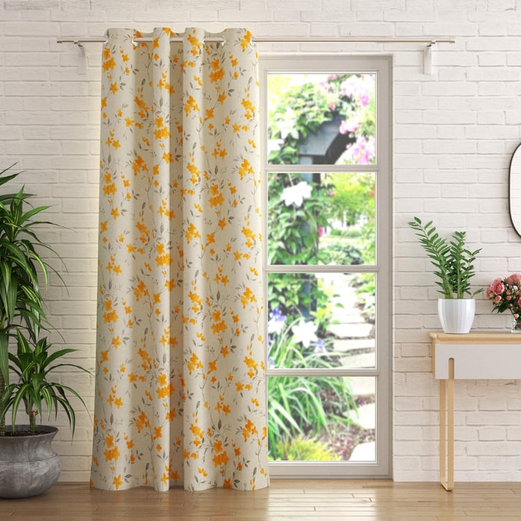 Mellow Printed Room Darkening Door Curtain