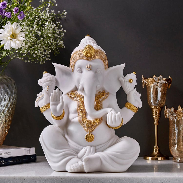 Dhayana Polyresin Ganesha Figurine