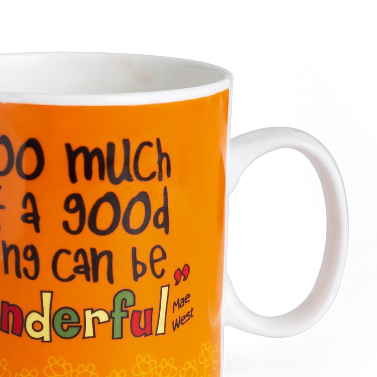 CLAY CRAFT Multicolour Best Sister Quotes Ceramic Milk Mug - 400ml