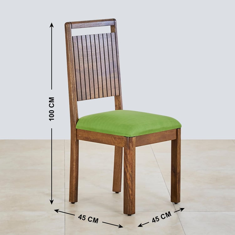 Olivia Mango Wood 6-Seater Dining Set with Chairs and Bench - Brown