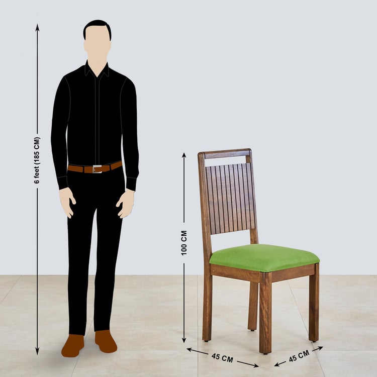 Olivia Mango Wood 6-Seater Dining Set with Chairs and Bench - Brown