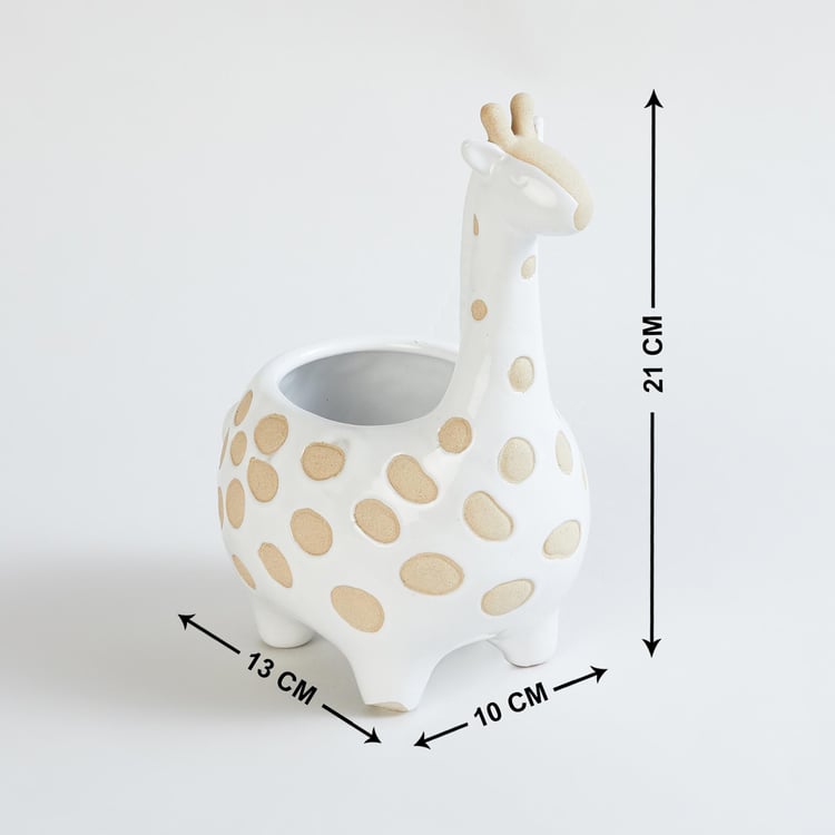 Soil Mates Ceramic Giraffe Planter