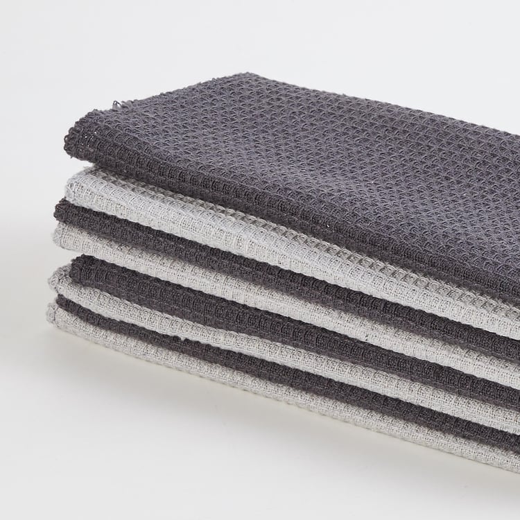 Retrieve Set of 8 Cotton Blend Waffle Kitchen Towel